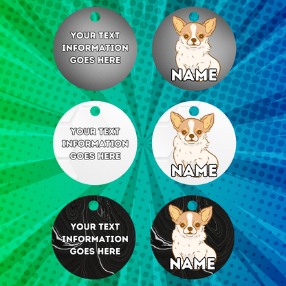 CHIHUAHUA Dog Pet Personalised Your Own Photo Round