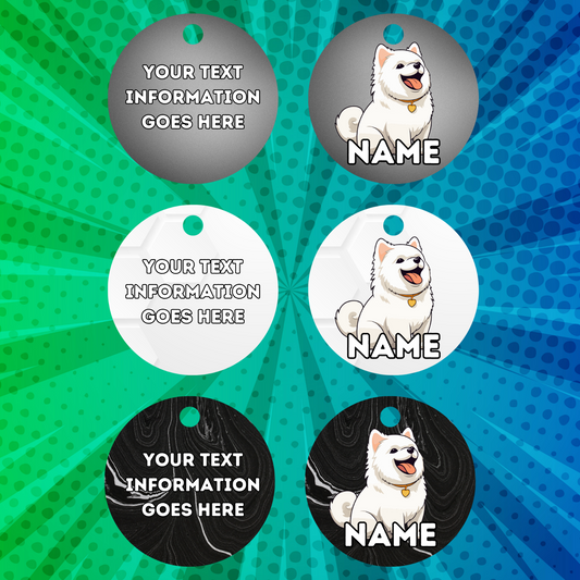 WESTIE TAG Dog Pet Personalised Your Own Photo Round