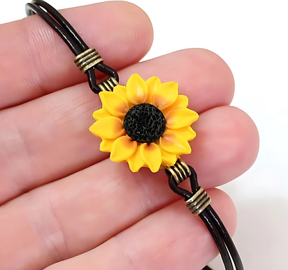 Sunflower Bracelet Sunflower Jewellery Sunflower Gift Jewellery For Women