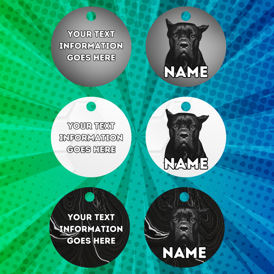 CANE CORSO Dog Pet Personalised Your Own Photo Round