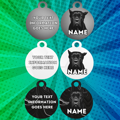 CANE CORSO Dog Pet Personalised Your Own Photo Rounded