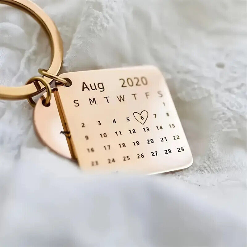 MOTHERS DAY Calendar Keychain Couples Wedding Anniversary Special Occasion