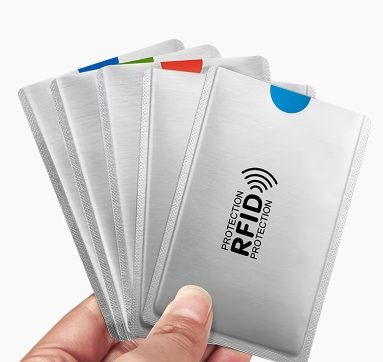 RFID Card Sleeve x4 Wallet Blocking Protector Debit Credit Contactless UK