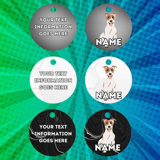 JACK RUSSELL Dog Pet Personalised Your Own Photo Round