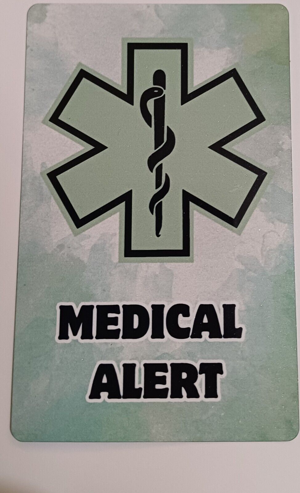 Medical Alert Card "MEDICAL ALERT" UK STOCK Free Lanyard & Holder