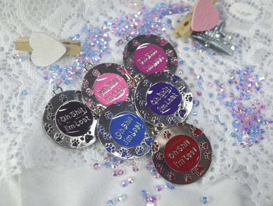 Engraved Dog Tag Personalised ID Tags Name Disc Pet Cat Tags Animal Cat Collar