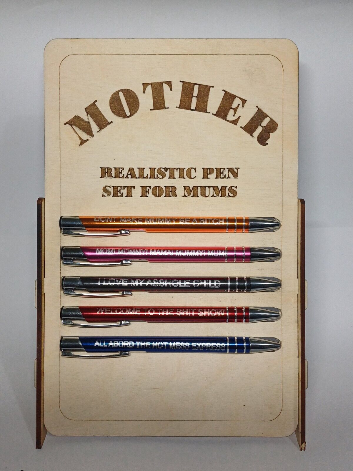 MOTHERS DAY funny quotes pen set, gift set, funny, Christmas, office, business