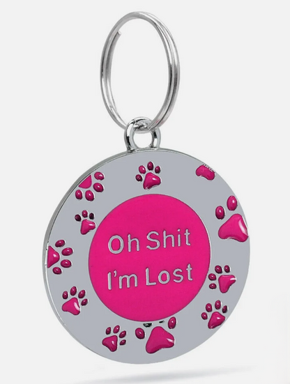 Engraved Dog Tag Personalised ID Tags Name Disc Pet Cat Tags Animal Cat Collar