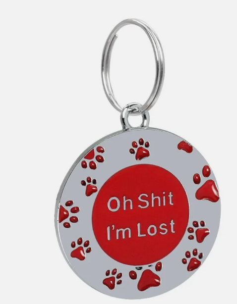 Engraved Dog Tag Personalised ID Tags Name Disc Pet Cat Tags Animal Cat Collar