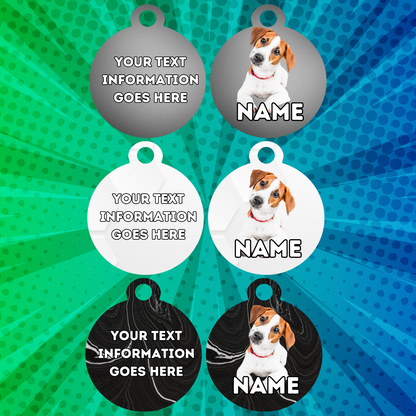 JACK RUSSELL Dog Pet Personalised Your Own Photo Rounded