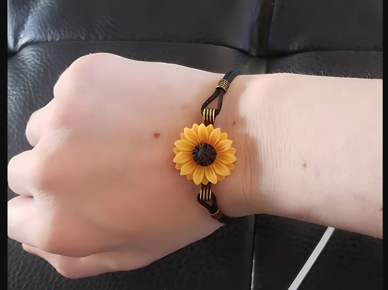 Sunflower Bracelet Sunflower Jewellery Sunflower Gift Jewellery For Women