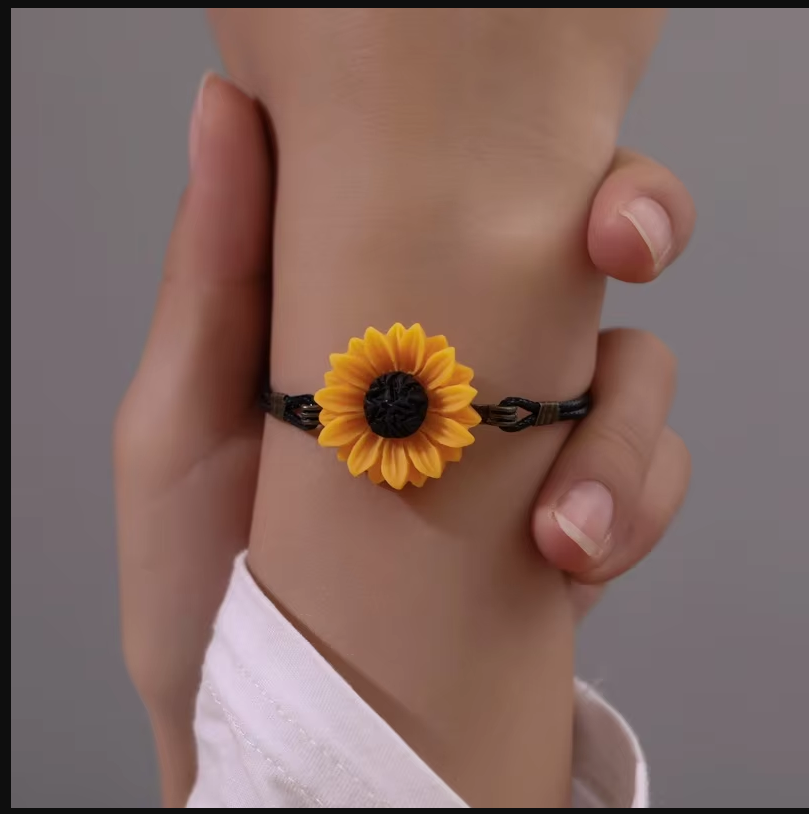 Sunflower Bracelet Sunflower Jewellery Sunflower Gift Jewellery For Women