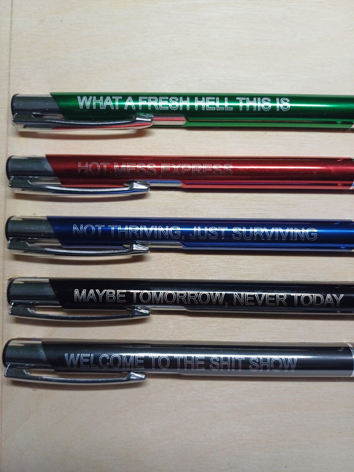 SH*T SHOW funny quotes pen set, gift set, funny, Christmas, office, business