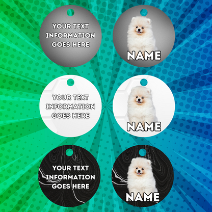 GERMAN SPITZ Dog Pet Personalised Your Own Photo Round