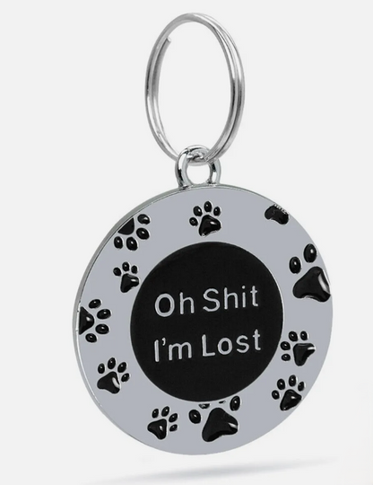 Engraved Dog Tag Personalised ID Tags Name Disc Pet Cat Tags Animal Cat Collar