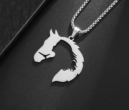 MOTHERS DAY Necklace Chain Horse Disc Personalised Gift For Her